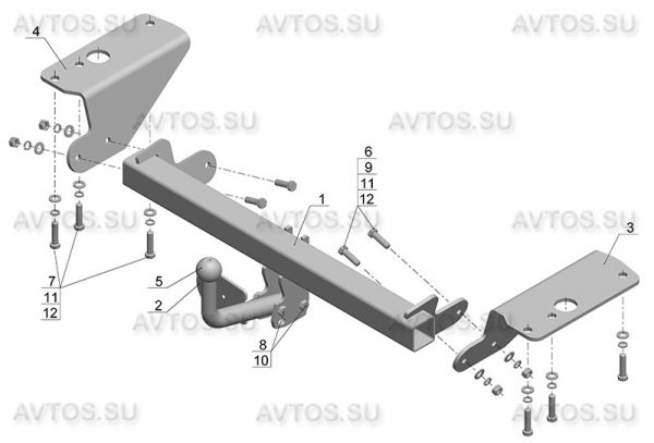 ТСУ TOYOTA COROLLA (2007) — изображение 2
