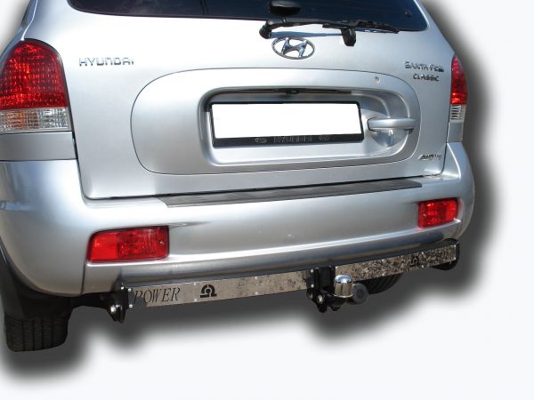 ТСУ для HYUNDAI SANTA FE CLASSIC (SM) (ТАГАЗ) 2001-2006  2007-... (C НЕРЖ. ПЛАСТИНОЙ)