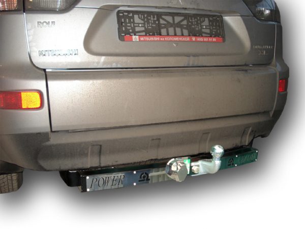 ТСУ для MITSUBISHI OUTLANDER XL (CW0) 2007-2012 (C НЕРЖ. ПЛАСТИНОЙ)